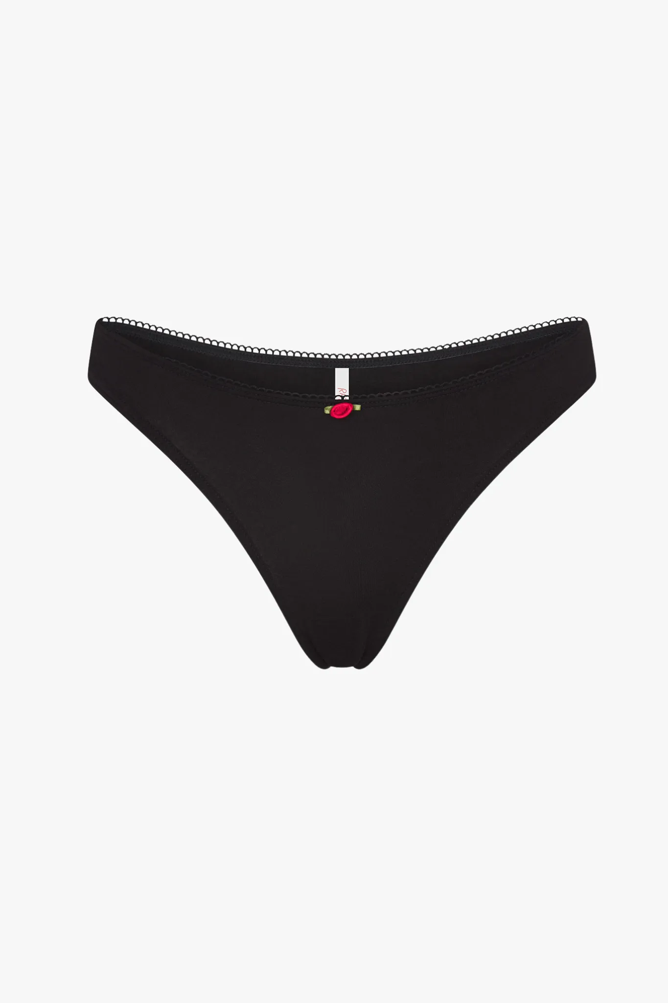 LOW RISE THONG IN ONYX