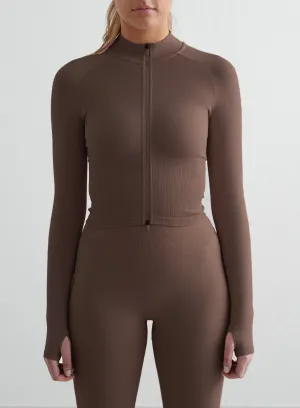 Macchiato Shape Seamless Zip Jacket