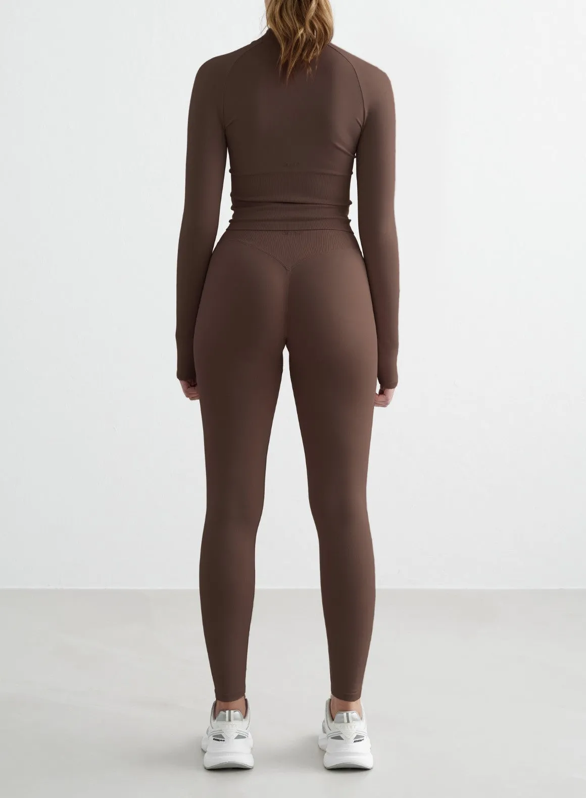 Macchiato Shape Seamless Zip Jacket
