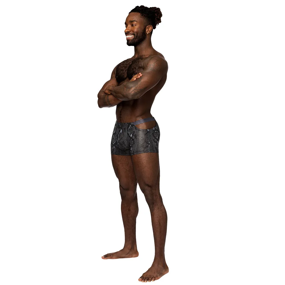 Male Power S'Naked Snakeskin Print Pouch Short