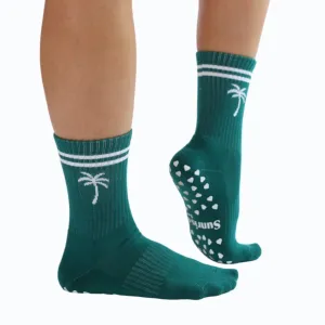 Malibu - Crew Grip Sock (Barre / Pilates)
