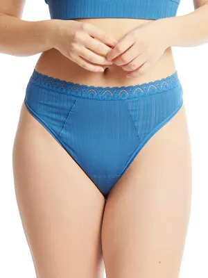 MellowLuxe™ High Cut Thong Storm Cloud Blue Sale
