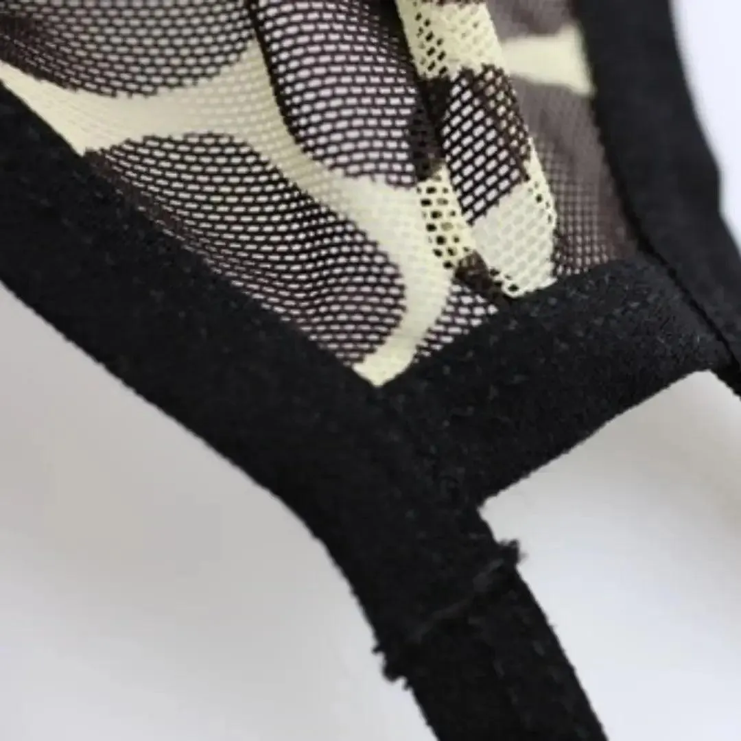 Men's Low-Rise Mesh Jock Strap Enhancing Pouch Sexy Underwear for Man
