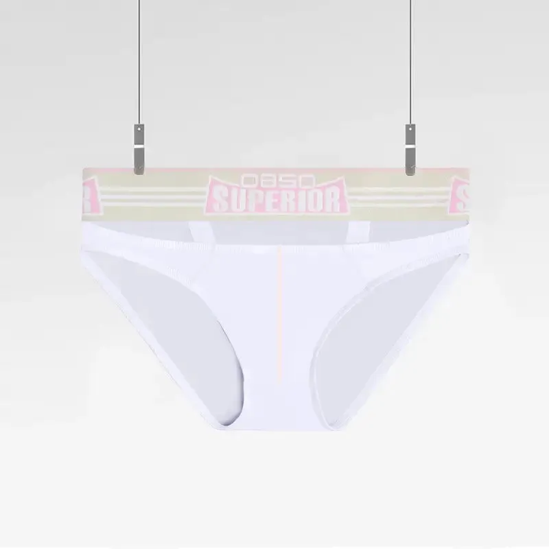 Men's Sexy Low-Rise Cotton Bikini Briefs with Supportive Pouch BS862