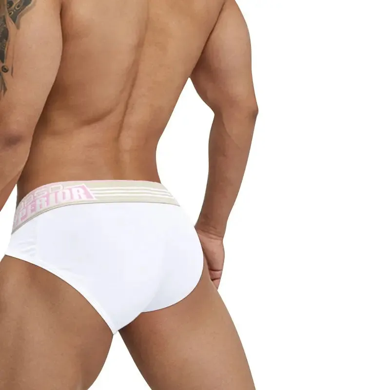 Men's Sexy Low-Rise Cotton Bikini Briefs with Supportive Pouch BS862