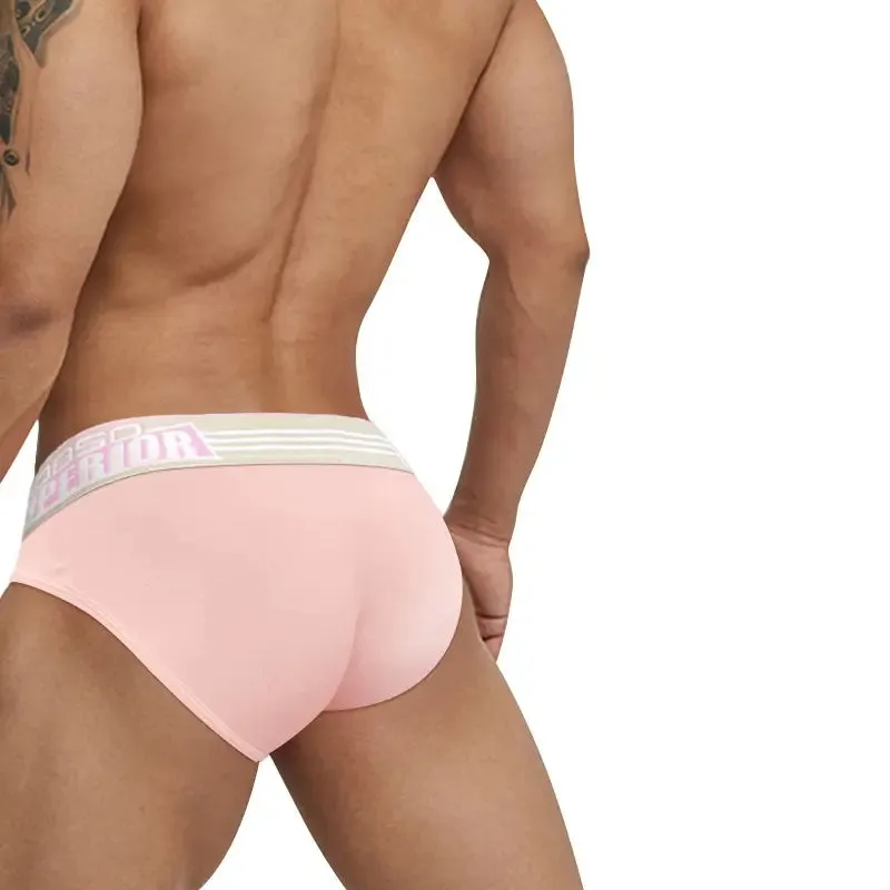 Men's Sexy Low-Rise Cotton Bikini Briefs with Supportive Pouch BS862
