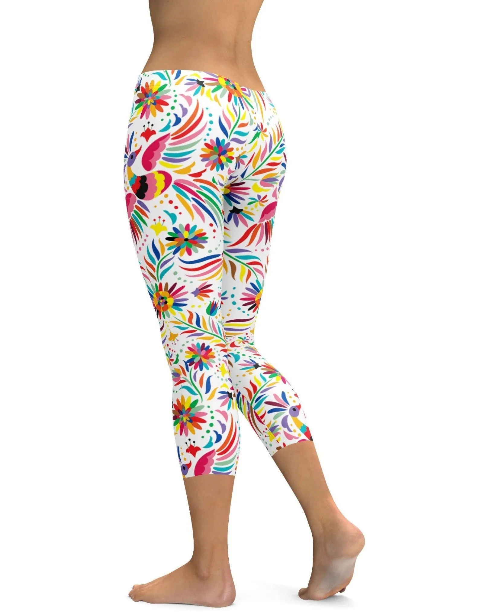 Mexican Colorful Light Pattern Capris