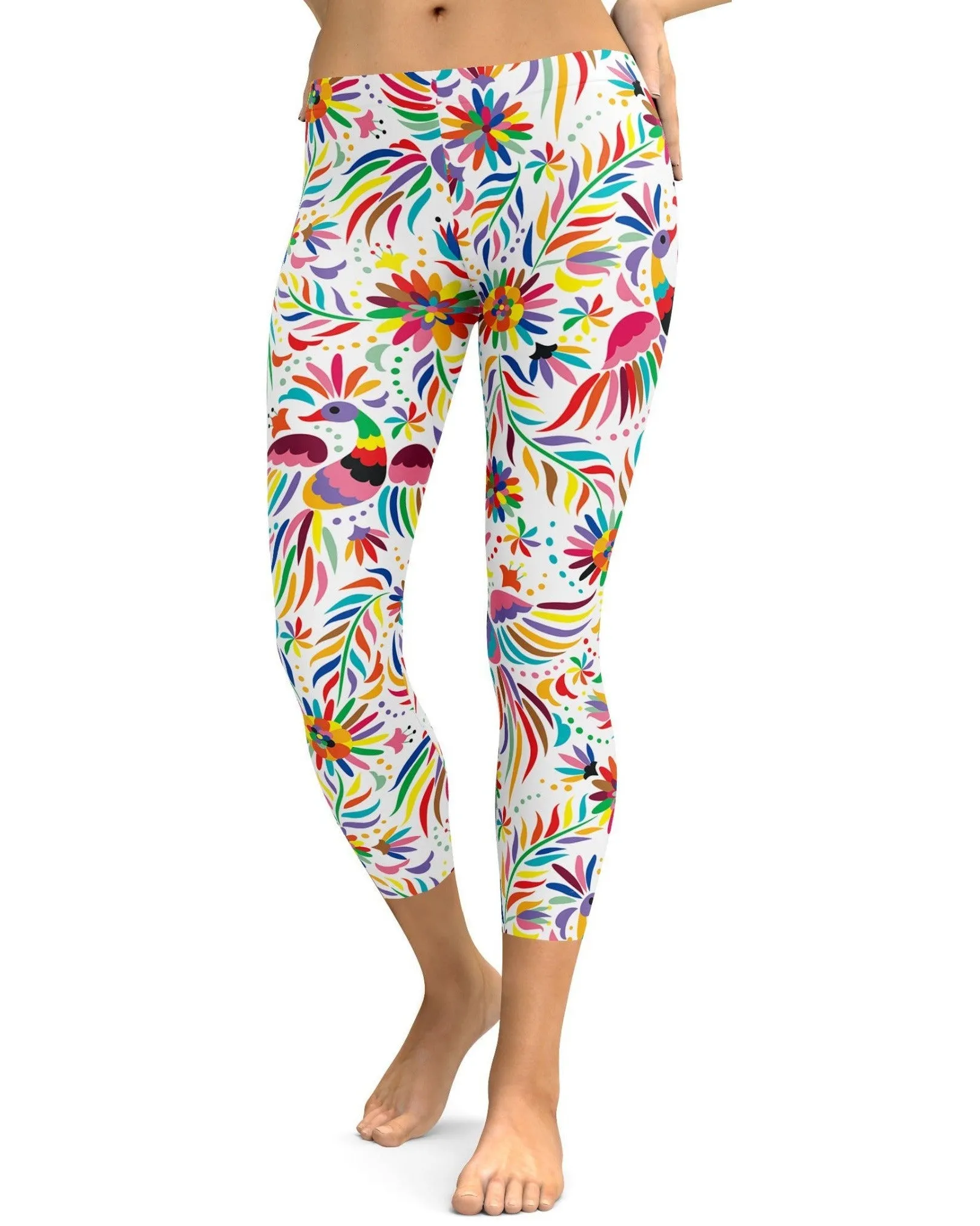 Mexican Colorful Light Pattern Capris