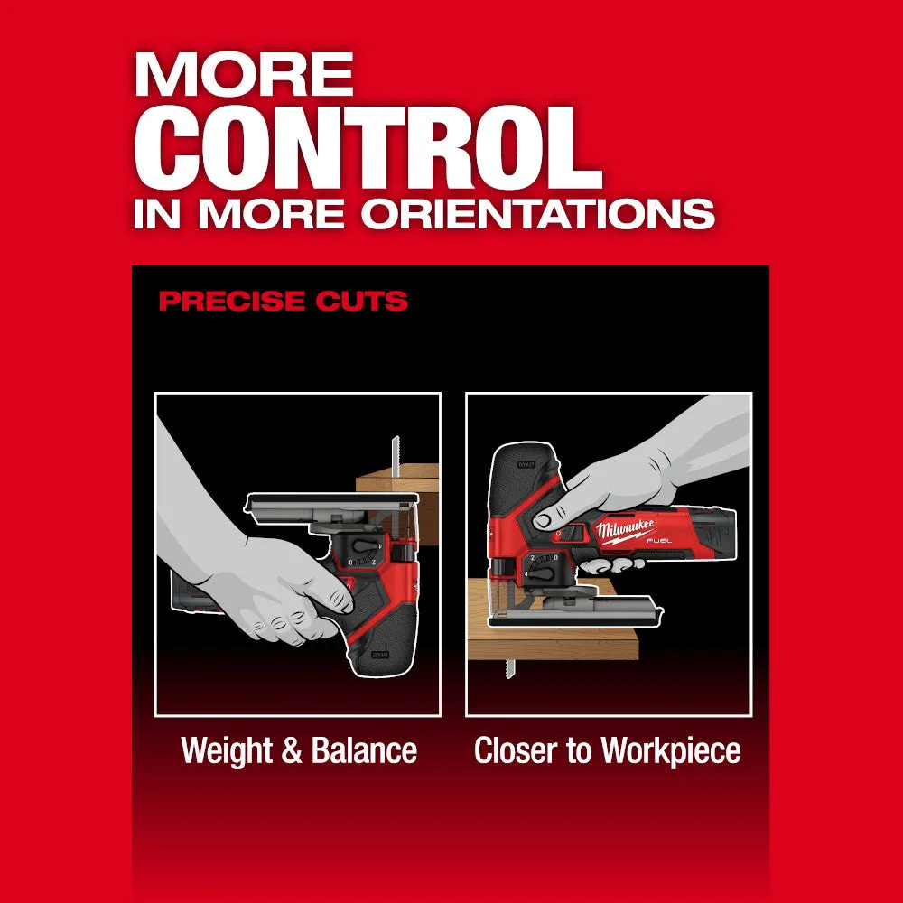 Milwaukee 2545-20x2BSK M12 FUEL 12V Jig Saw w/ 4AH and 2AH Starter Kit