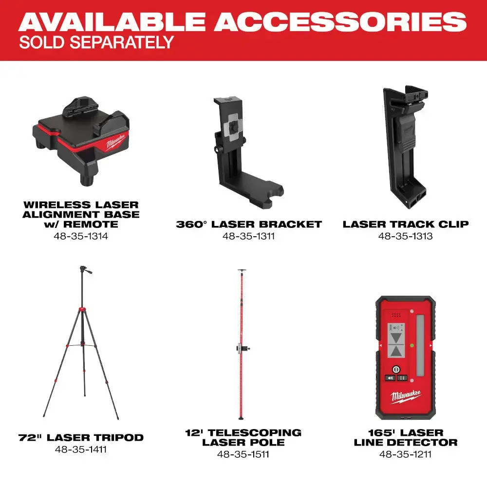 Milwaukee 3622-21 - M12™ Green Cross Line & Plumb Points Laser Kit