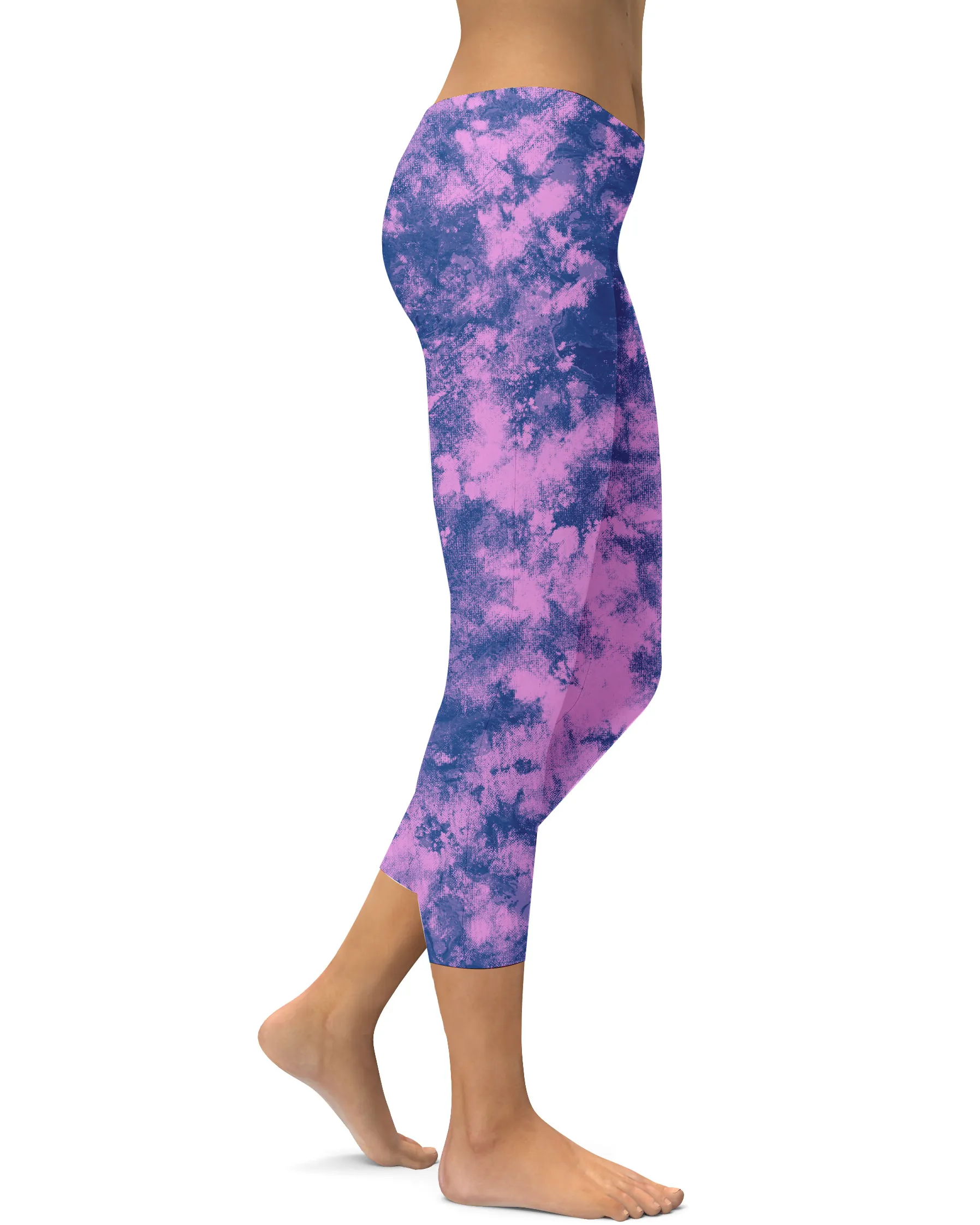 Navy Glaze Capris