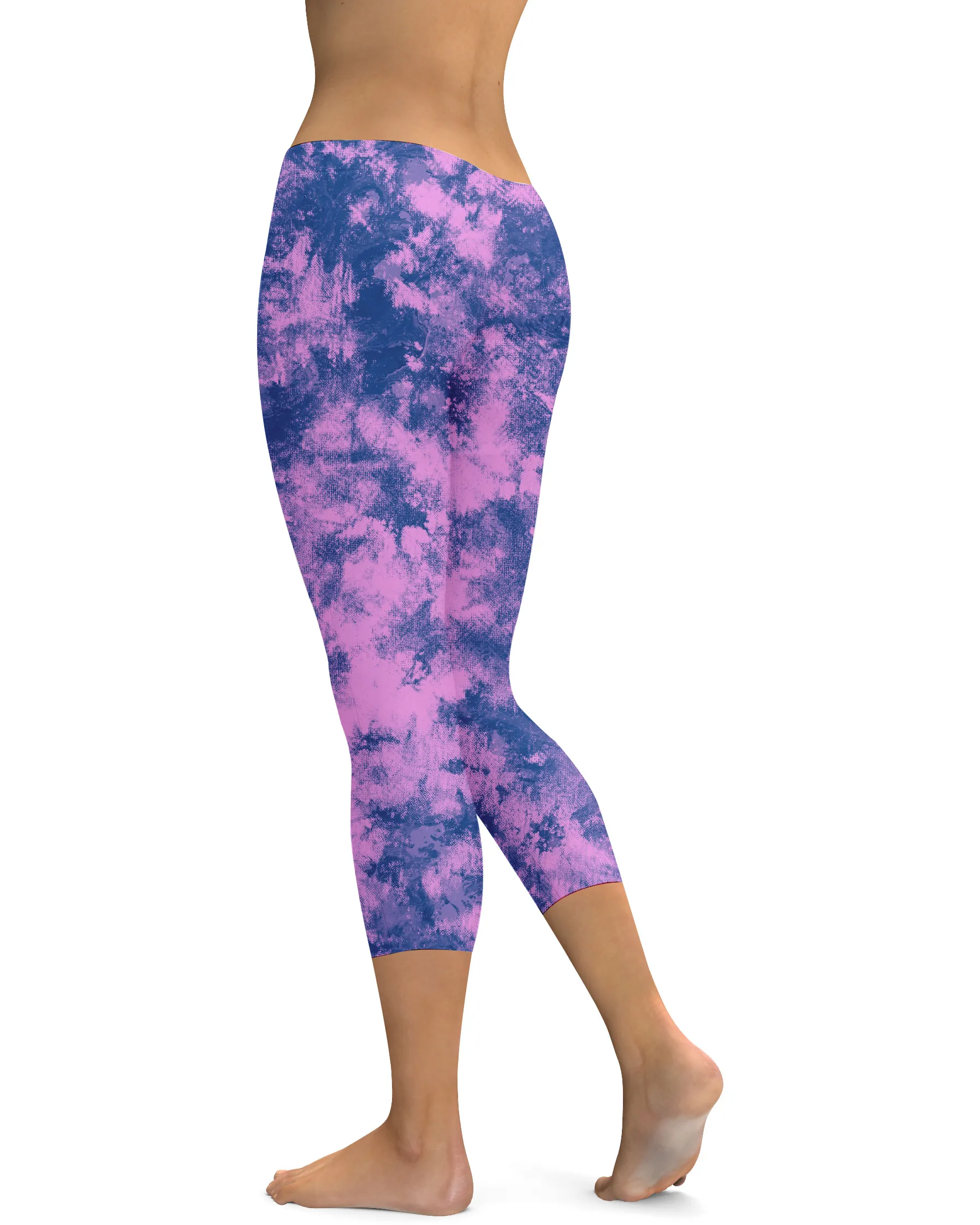 Navy Glaze Capris
