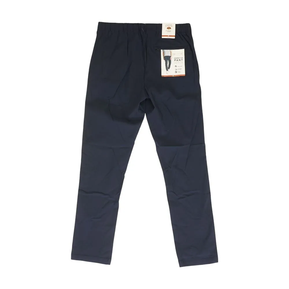 Navy Solid Active Pants