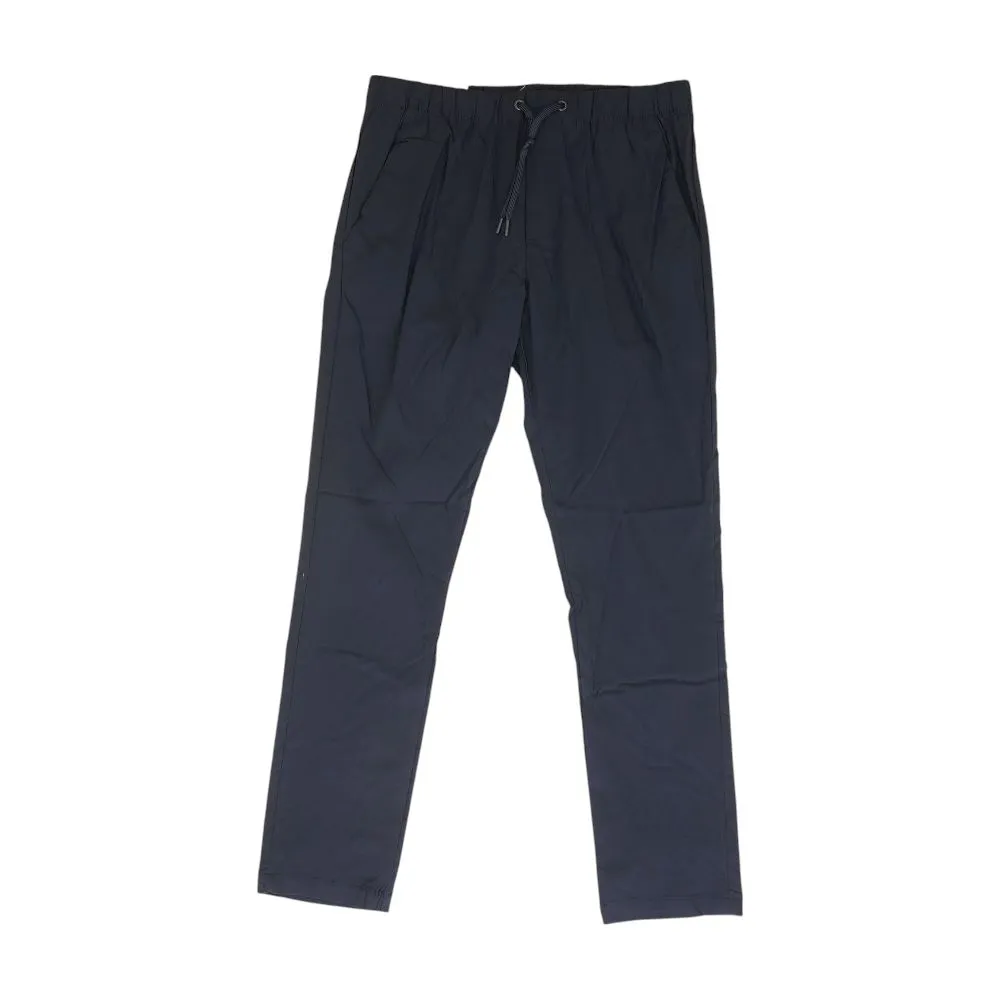 Navy Solid Active Pants