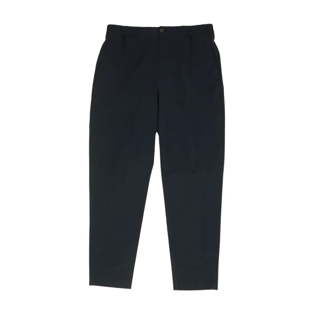 Navy Solid Active Pants