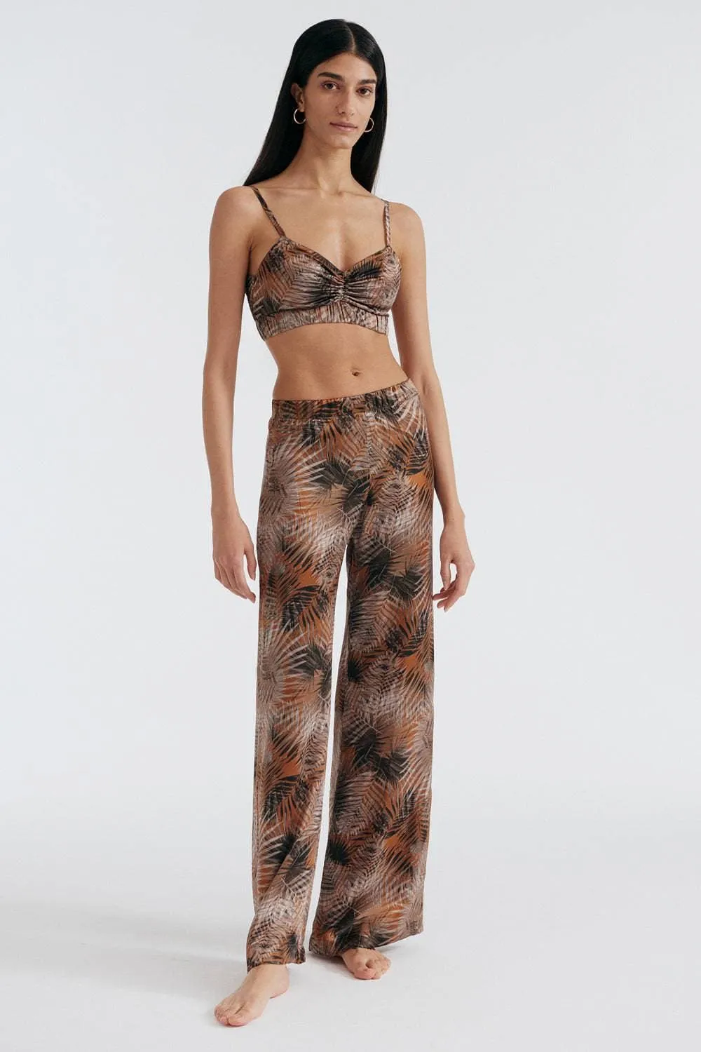 Palm Springs Silk Bralette, Size S (UK 8-10)