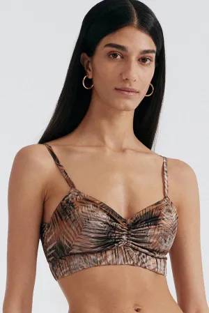 Palm Springs Silk Bralette, Size S (UK 8-10)