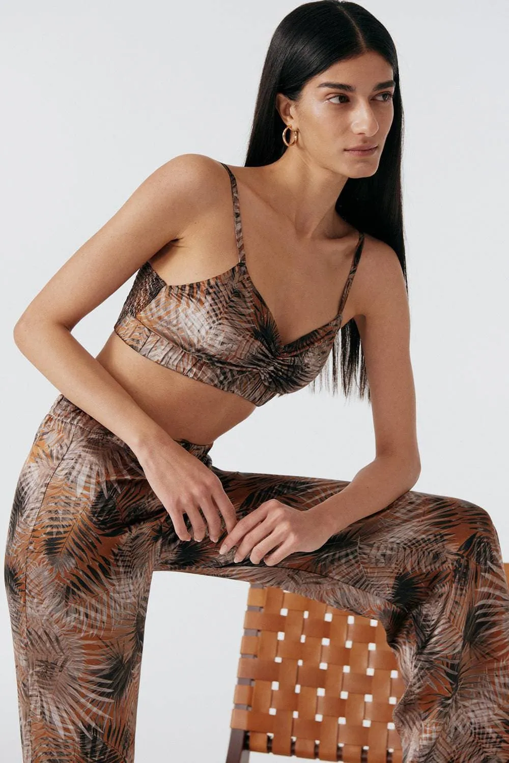 Palm Springs Silk Bralette, Size S (UK 8-10)