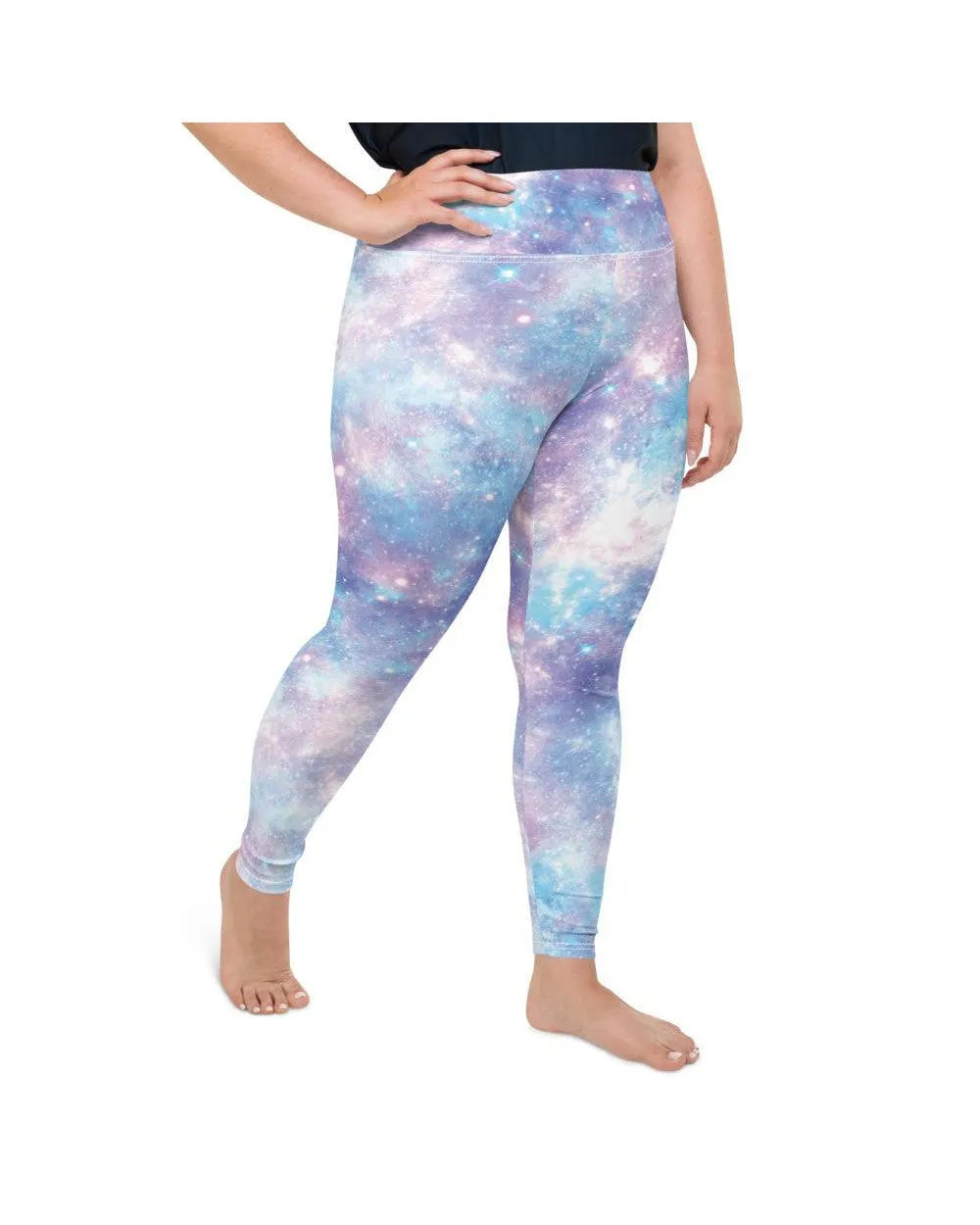 Pastel Galaxy Plus Size Leggings
