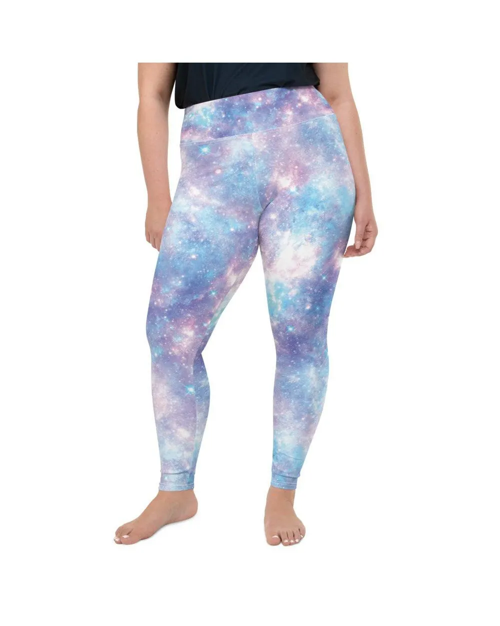 Pastel Galaxy Plus Size Leggings