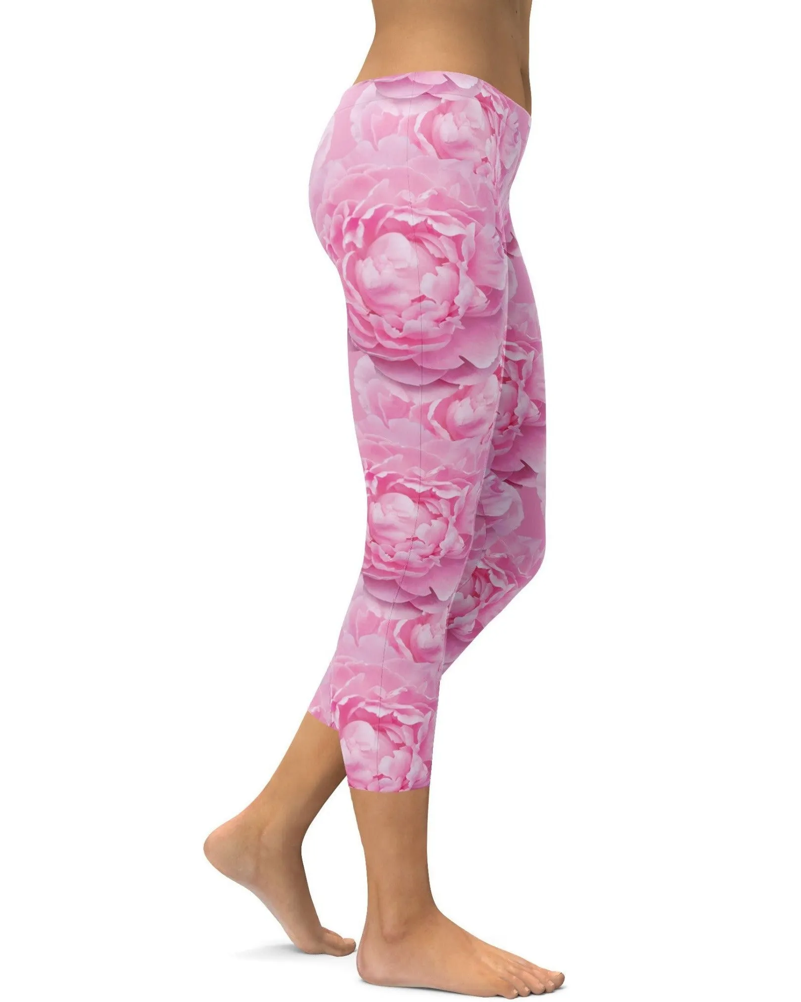Peony Flower Capris