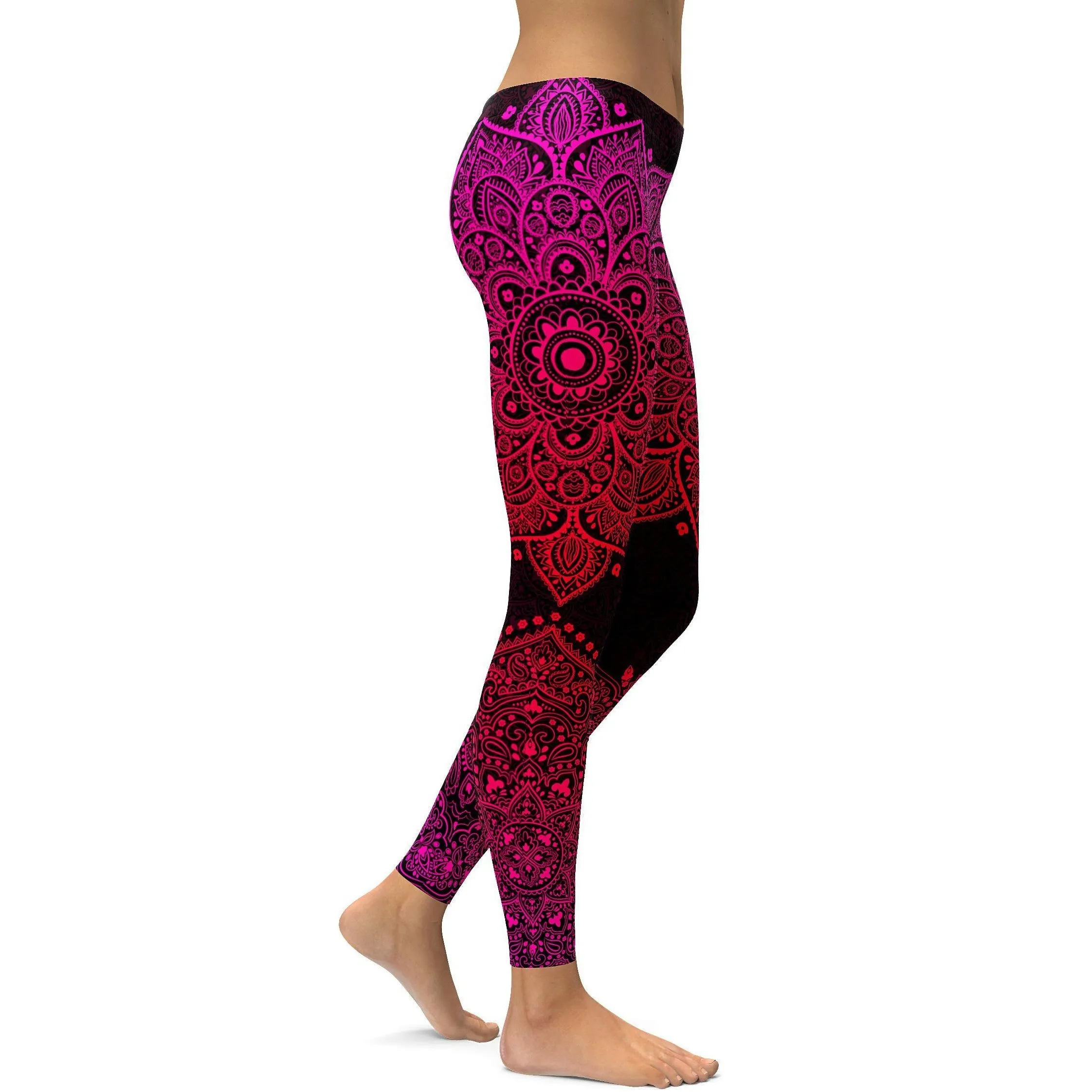 Pink Mandala Leggings