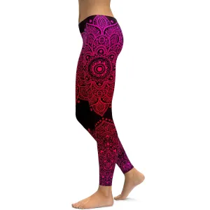 Pink Mandala Leggings