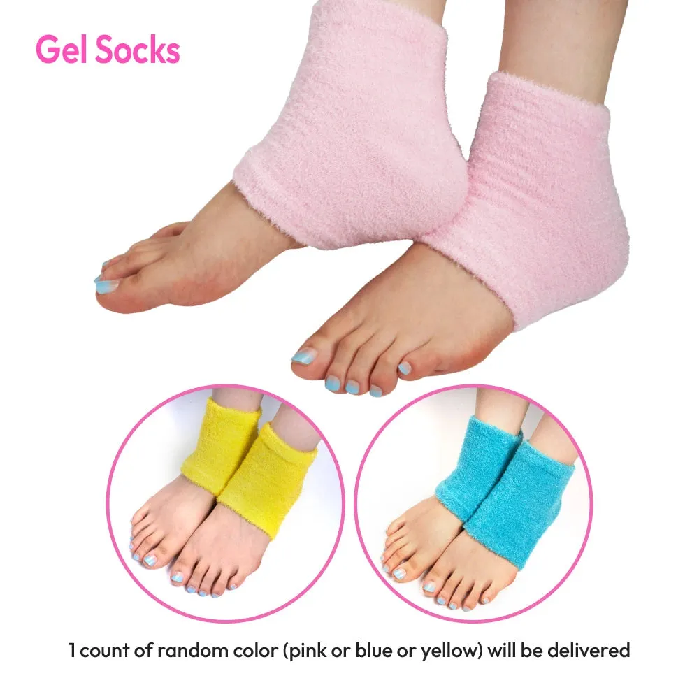 Red by Kiss Pedicure Gel Socks Moisturizing Heel Socks