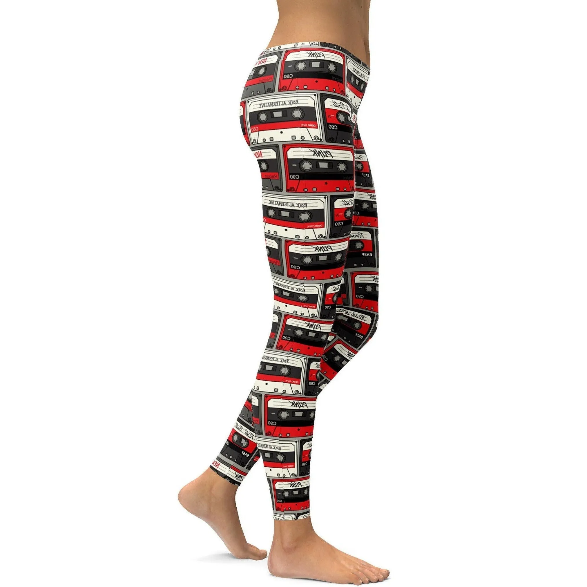 Retro Cassette Tapes Leggings