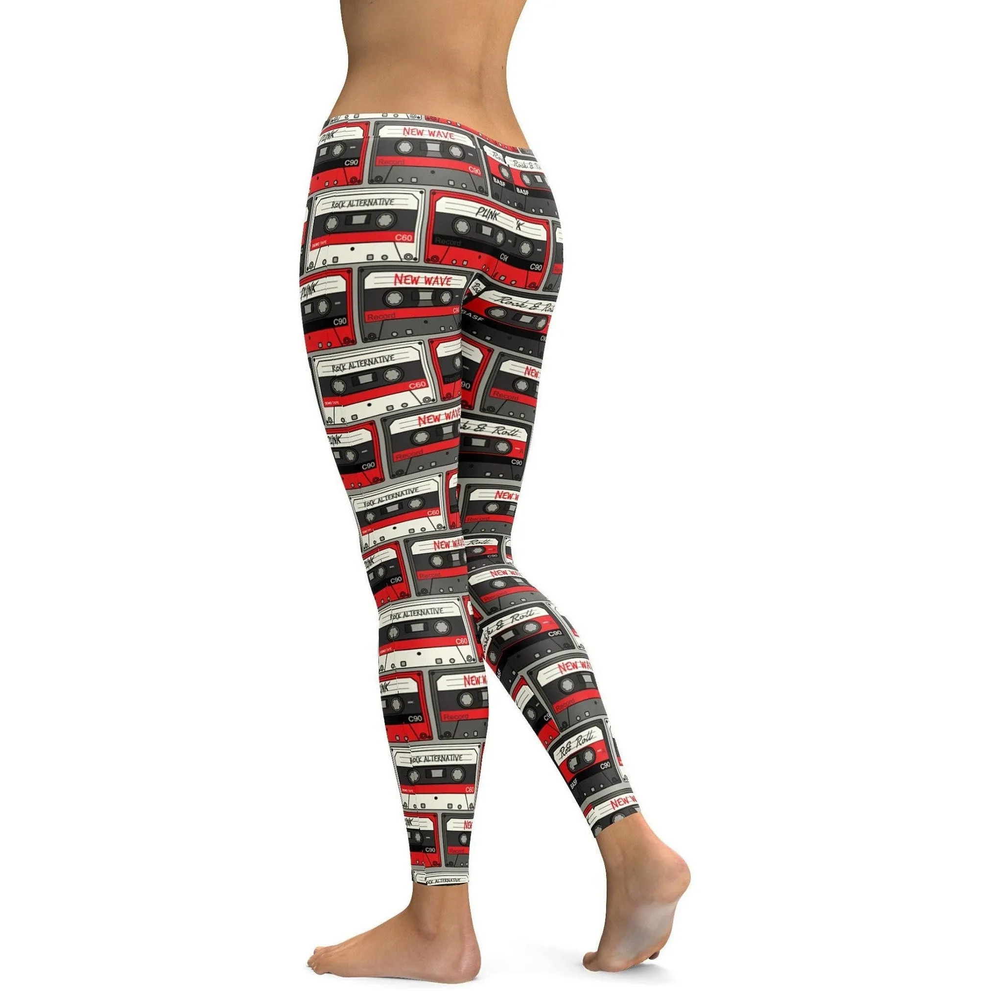 Retro Cassette Tapes Leggings