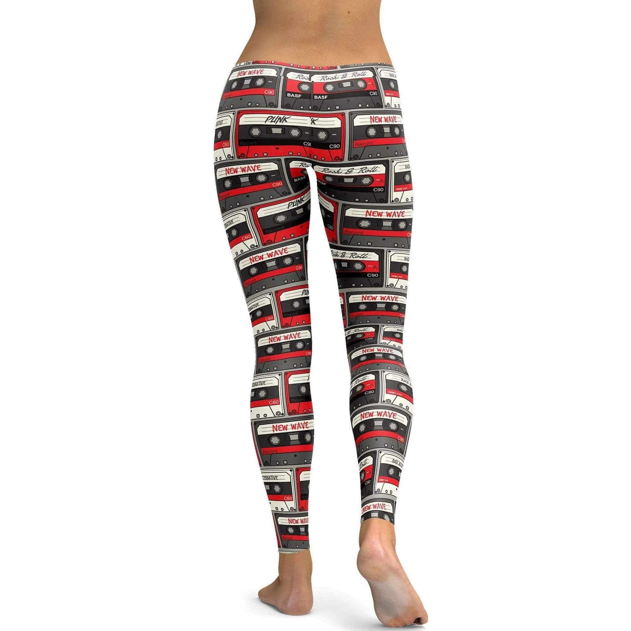 Retro Cassette Tapes Leggings