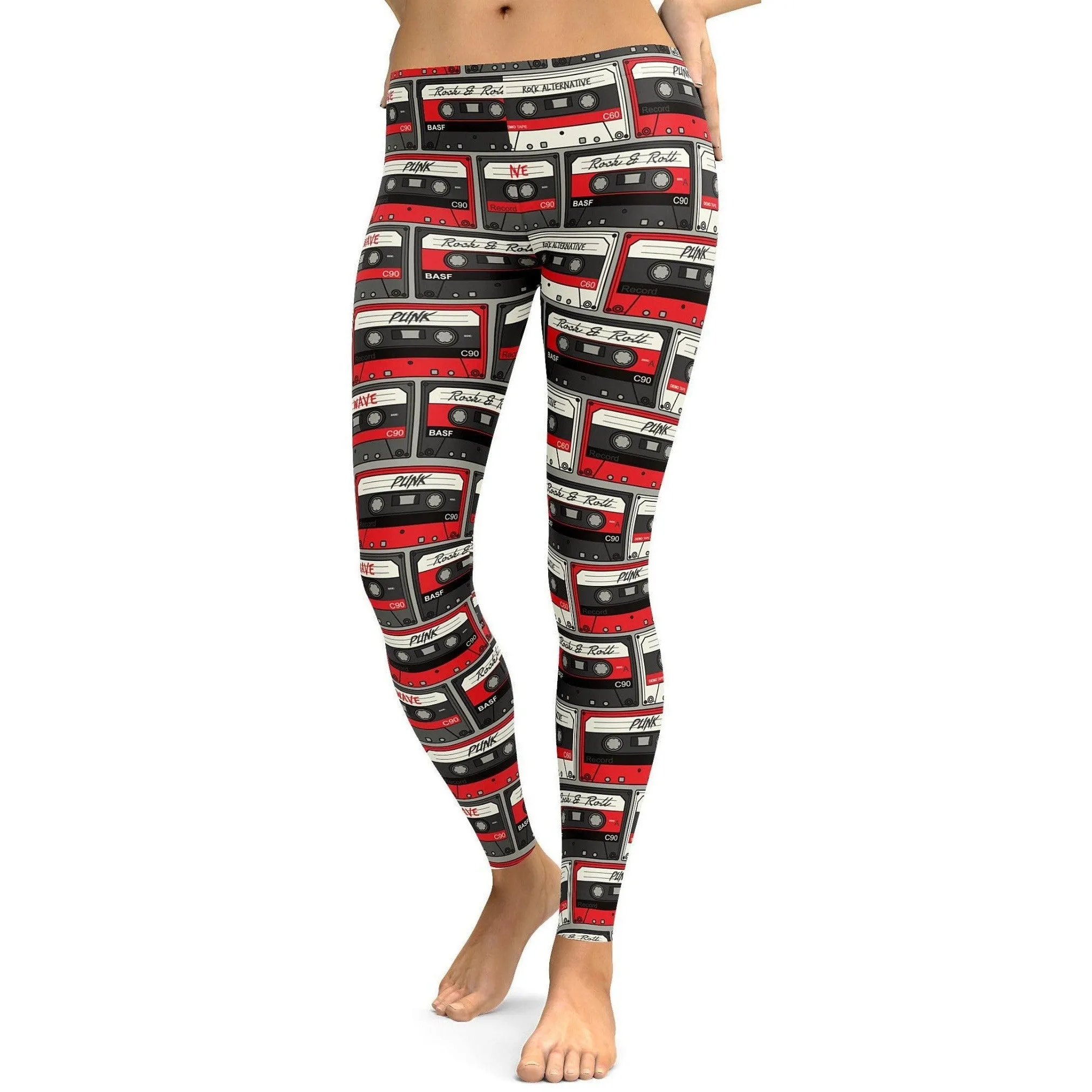 Retro Cassette Tapes Leggings