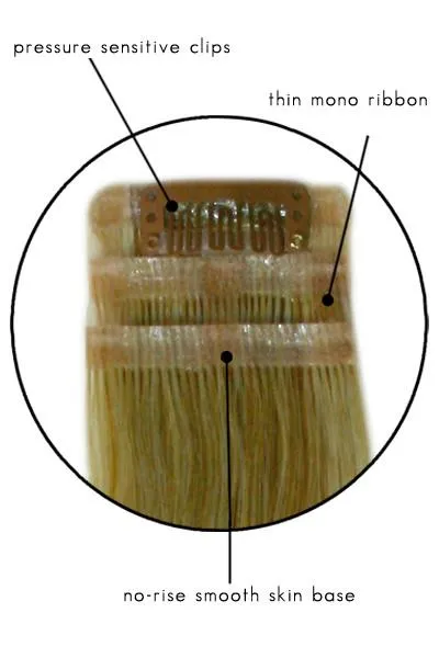 Sale - XBC - EasiHair Extensions - EasiLayers 18 inch HD (#352) - Color: 6 (Fudgesicle)