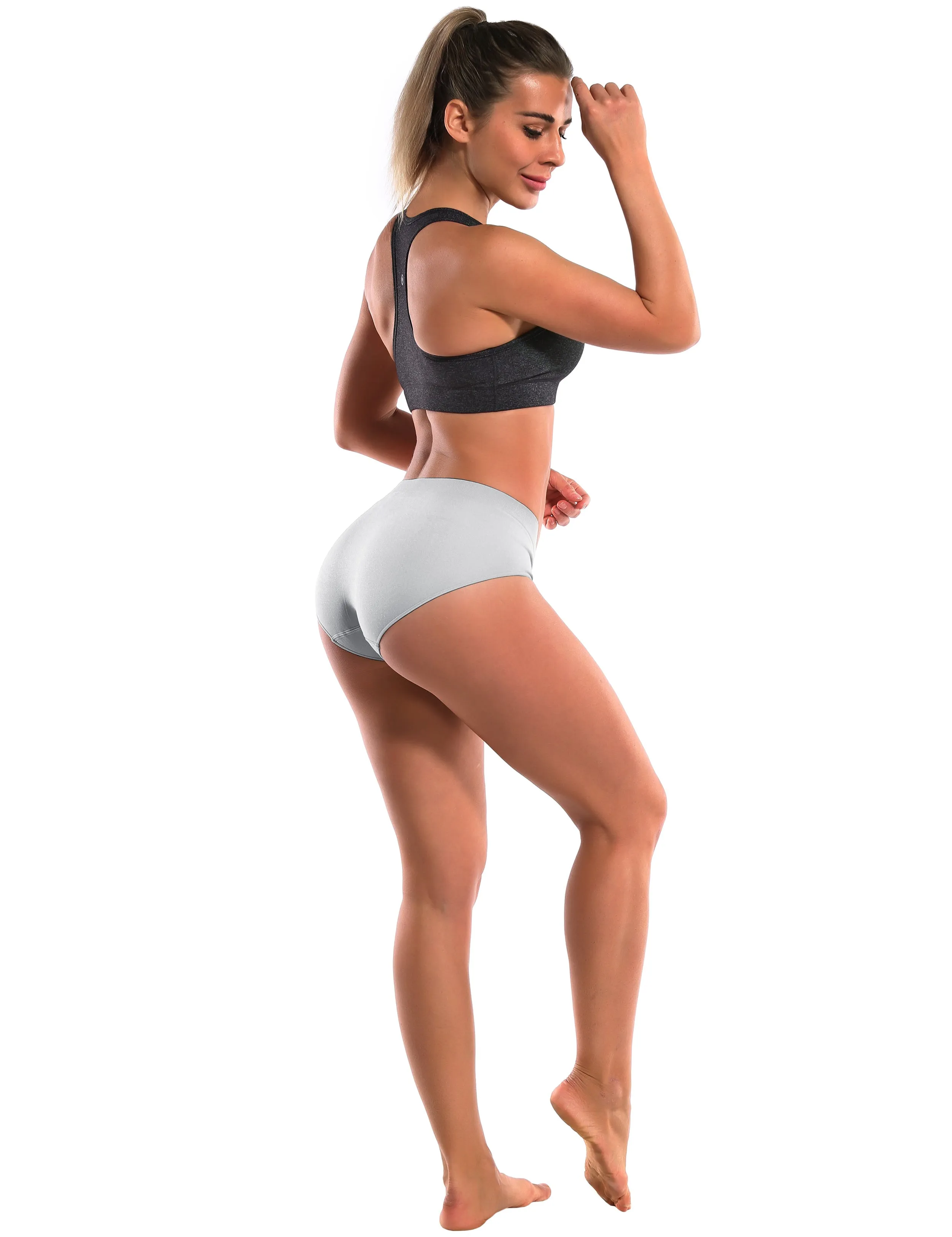Seamless Sports Bikini Underwear gray_Running