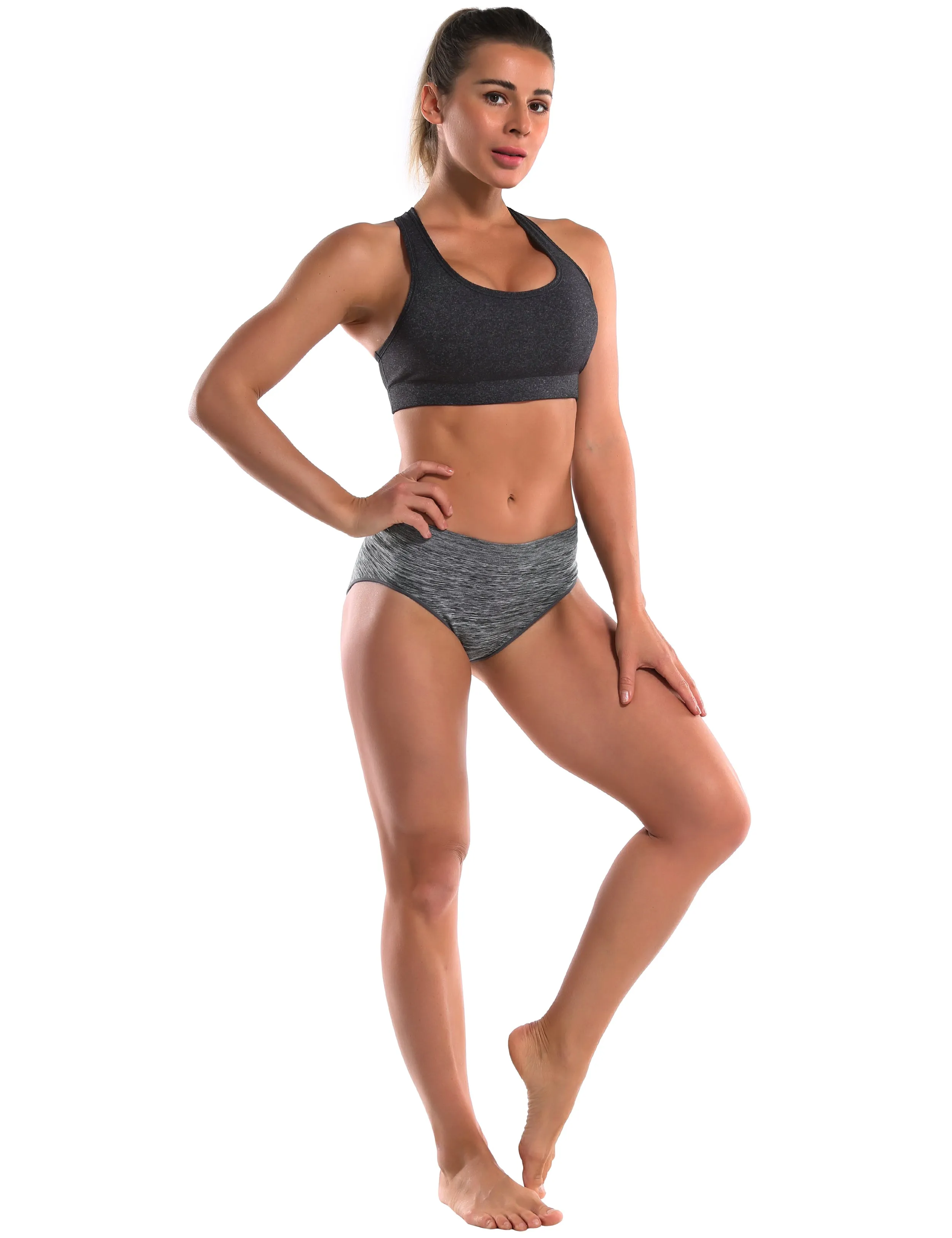 Seamless Sports Bikini Underwear heathercharcoal_Golf