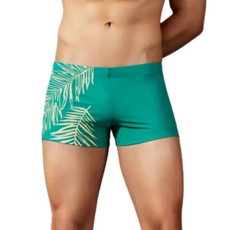 Seobean Men's Swim Trunks - Tropical Leaf Swim Shorts 90802