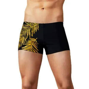 Seobean Men's Swim Trunks - Tropical Leaf Swim Shorts 90802