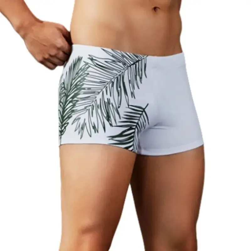 Seobean Men's Swim Trunks - Tropical Leaf Swim Shorts 90802