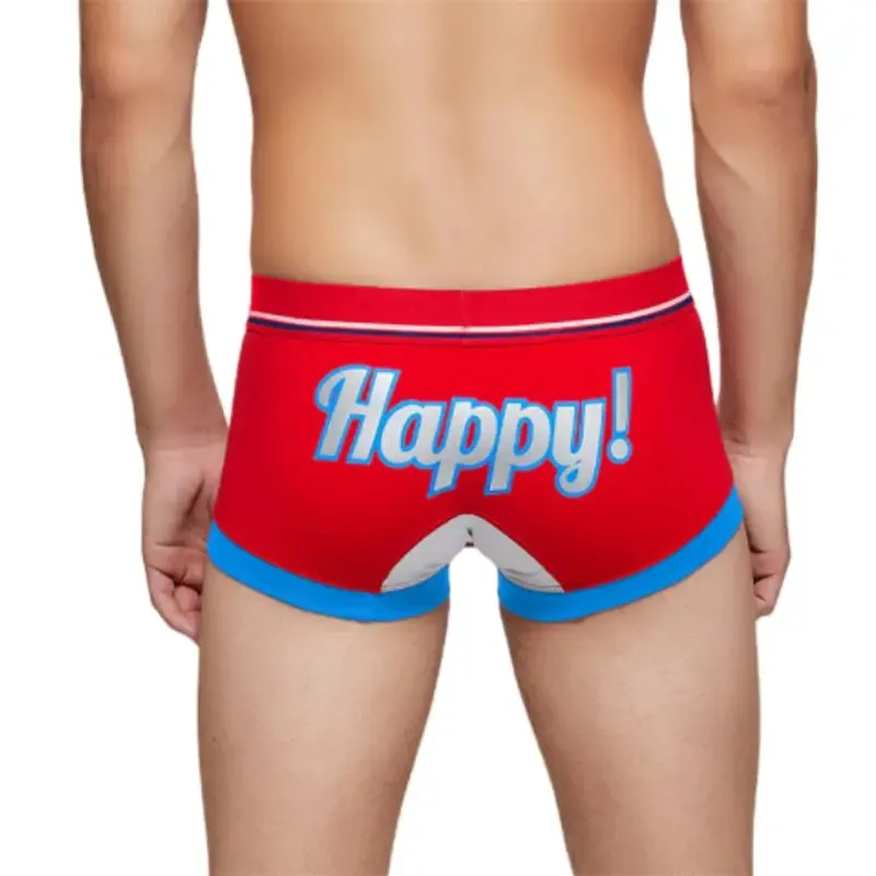 Seobean Merry Christmas Men's Trunks - Shiny Comfort Cotton Trunks 90235