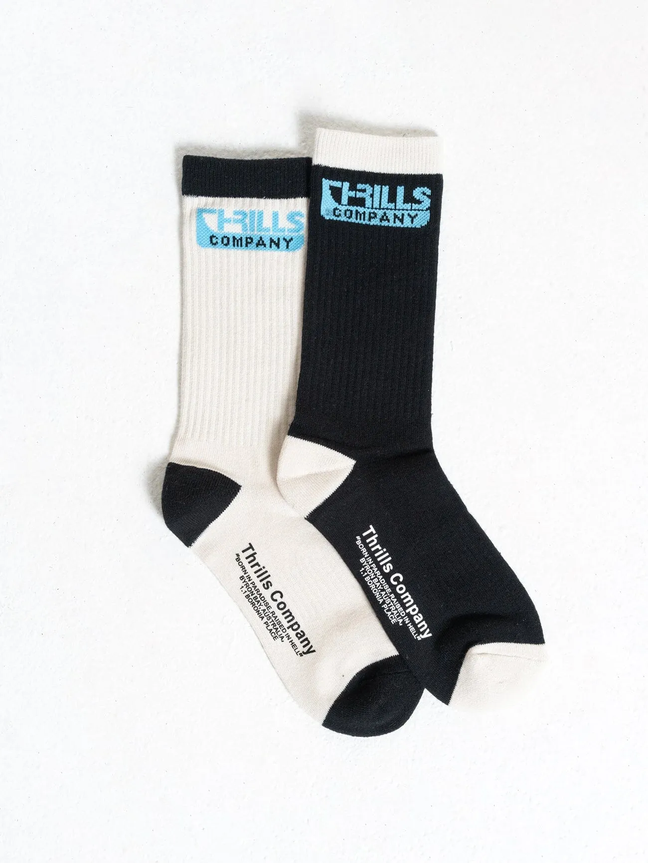 Services 2 Pack Sock - Fog - Black