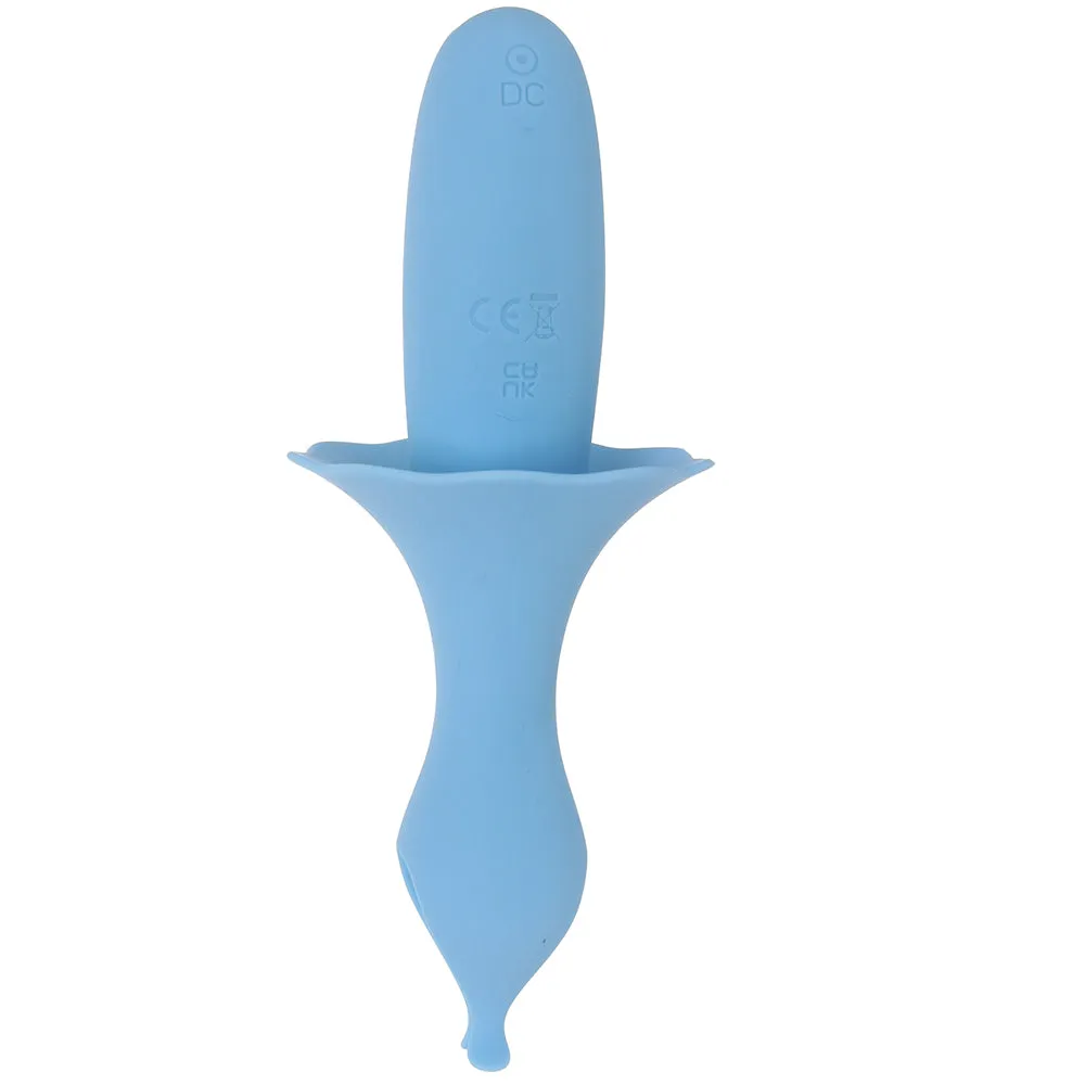 Sienna Fluttering Silicone Vibe in Blue