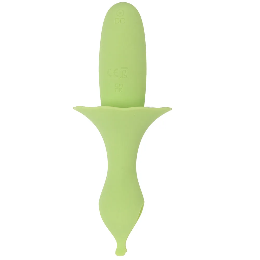 Sienna Fluttering Silicone Vibe in Green