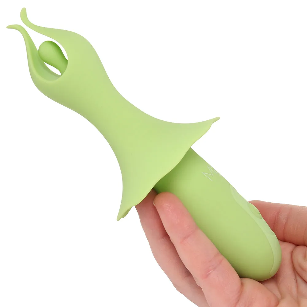 Sienna Fluttering Silicone Vibe in Green