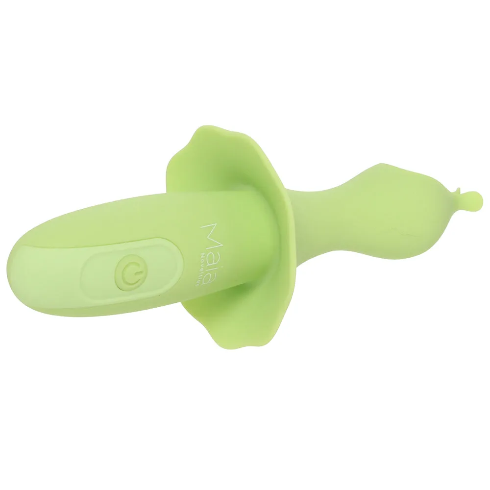 Sienna Fluttering Silicone Vibe in Green
