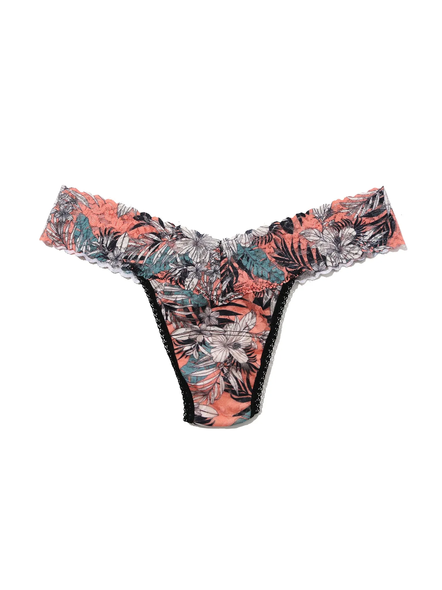 Signature Lace® Low Rise Thong And Saxx Super Soft Vibe Boxer Brief Hibiscus Jungle