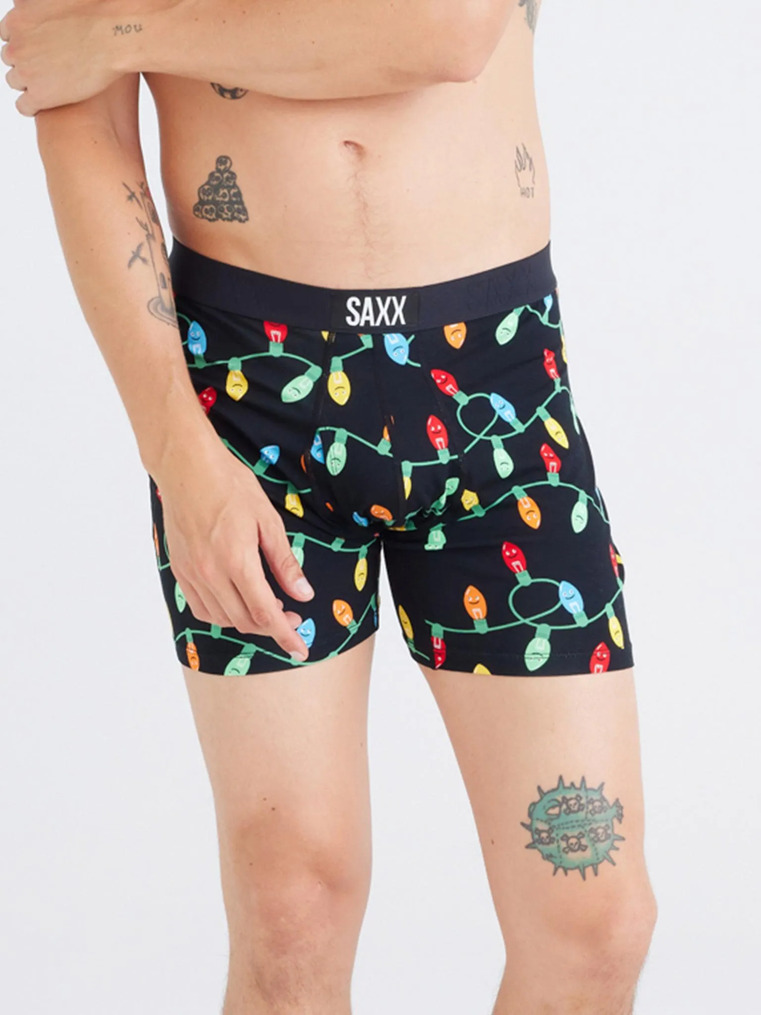 Signature Lace Low Rise Thong And Saxx Super Soft Vibe Boxer Brief