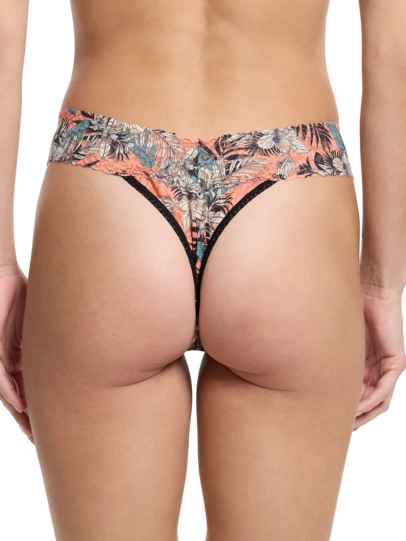 Signature Lace® Original Rise Thong And Saxx Super Soft Vibe Boxer Brief Hibiscus Jungle