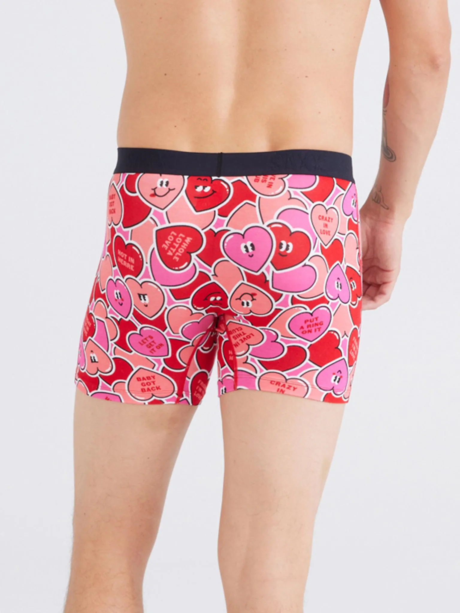 Signature Lace Original Rise Thong And Saxx Super Soft Vibe Boxer Brief Whole Lotta Love