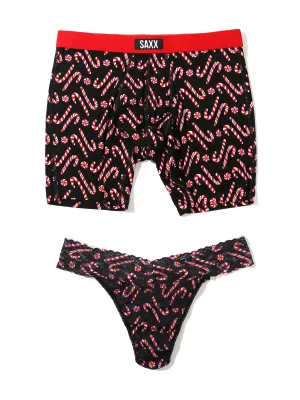 Signature Lace Original Rise Thong And Saxx Super Soft Vibe Boxer Brief