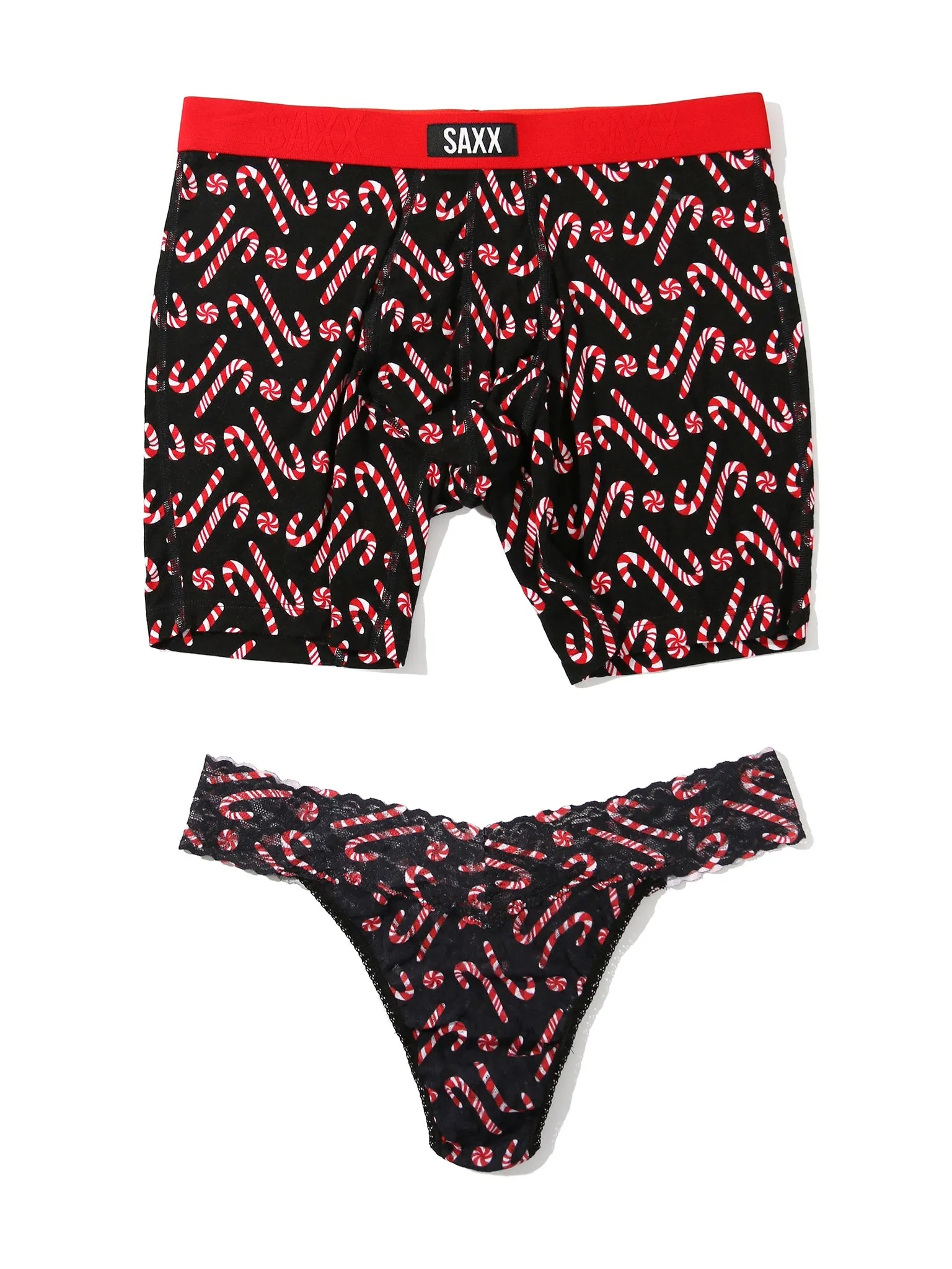 Signature Lace Original Rise Thong And Saxx Super Soft Vibe Boxer Brief